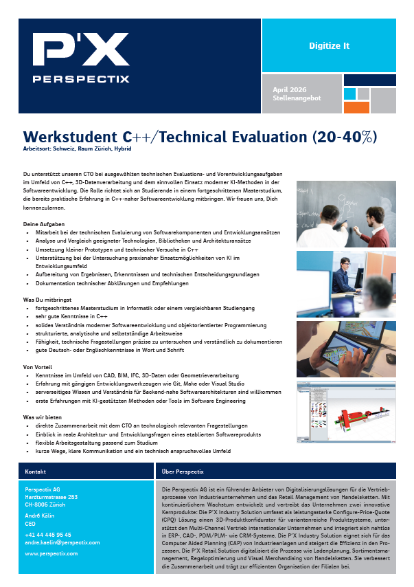Werkstudent C++/Technical Evaluation
